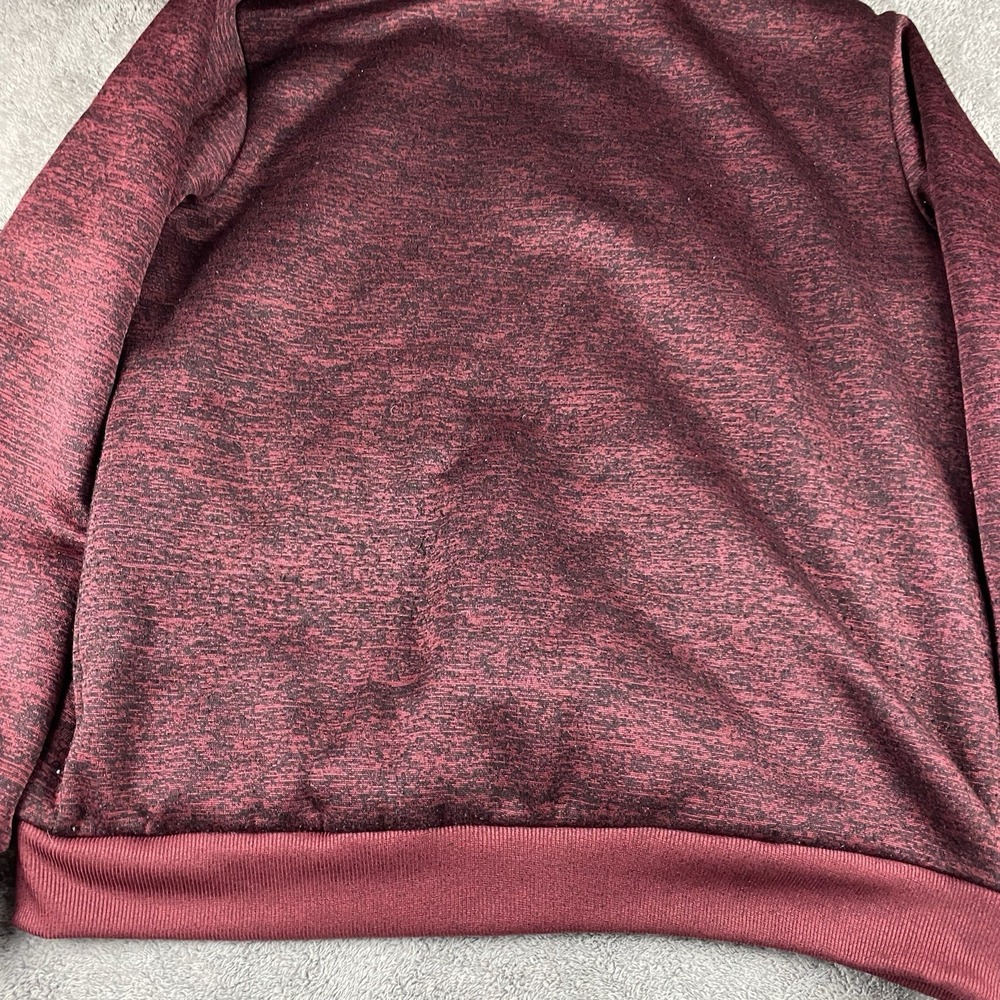 Range Fleece Full Zip Hoodie Sweatshirt Mens Large Red Black Pattern - Picture 13 of 16